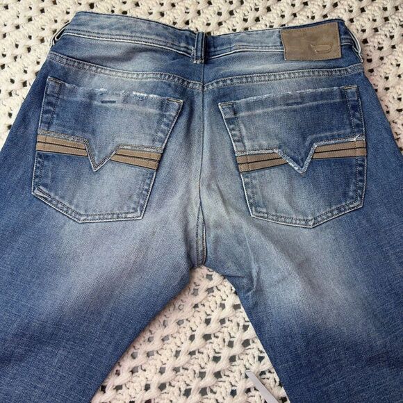 Diesel Men's Zatiny Bootcut Jeans, 29x30.5, Blue Wash 008AT, Button Fly‎ Denim - Picture 14 of 16